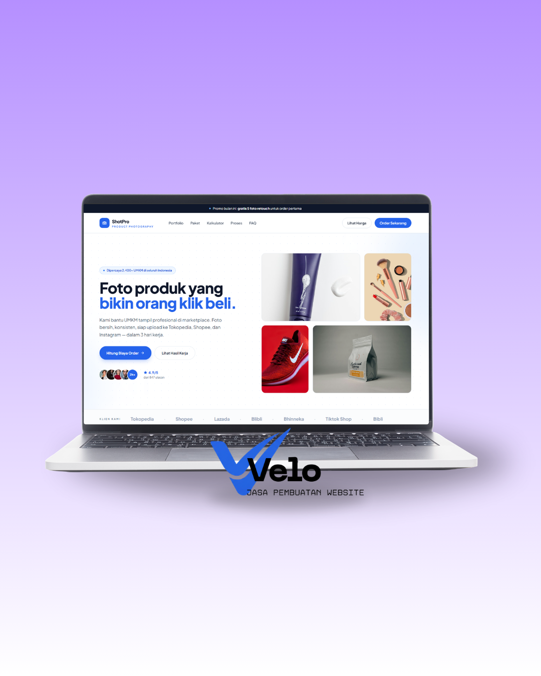 Pengembangan website e-commerce untuk klien UMKM